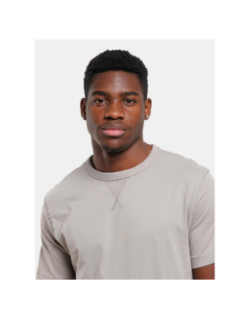 T-shirt uni badge regular gris homme - Calvin Klein Jeans