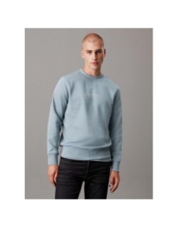 Sweat minimaliste avec logo bleu homme - Calvin Klein Jeans