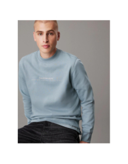 Sweat minimaliste avec logo bleu homme - Calvin Klein Jeans