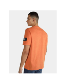 T-shirt badge regular orange homme - Calvin Klein Jeans