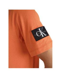 T-shirt badge regular orange homme - Calvin Klein Jeans