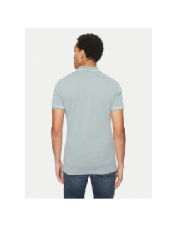 Polo tipping logo bleu homme - Calvin Klein Jeans
