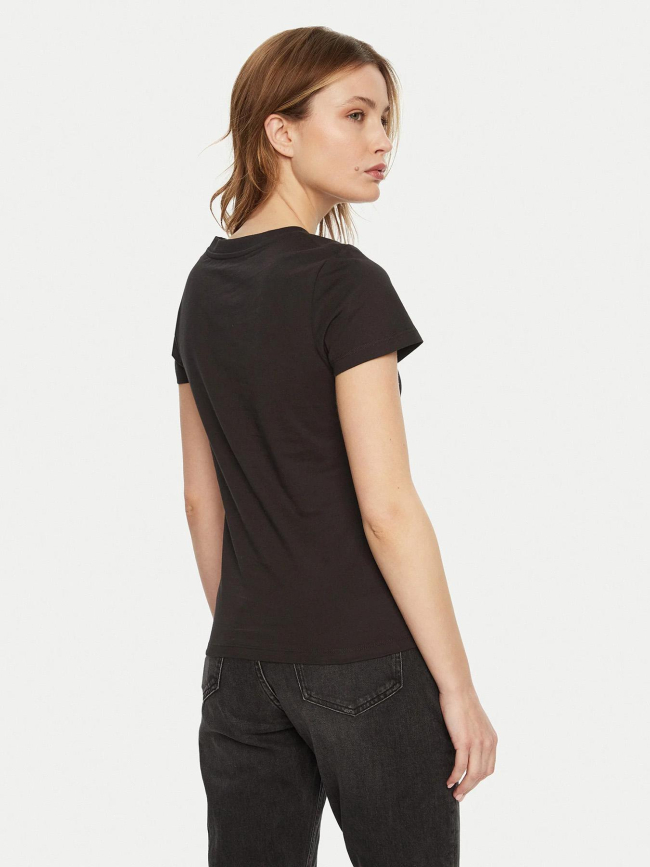 T-shirt gradient slim noir femme - Calvin Klein Jeans