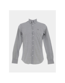 Chemise rayée lareyer bleu marine homme - Benson & Cherry