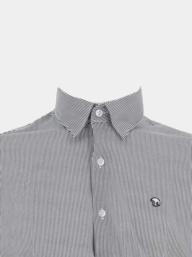 Chemise rayée lareyer bleu marine homme - Benson & Cherry