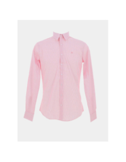 Chemise rayée lareyer rose homme - Benson & Cherry