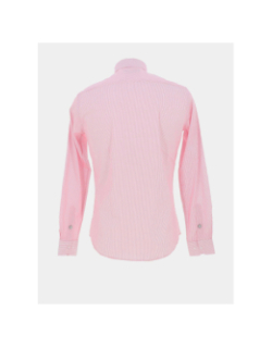 Chemise rayée lareyer rose homme - Benson & Cherry