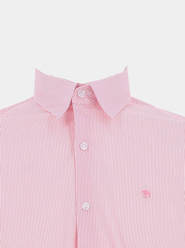 Chemise rayée lareyer rose homme - Benson & Cherry