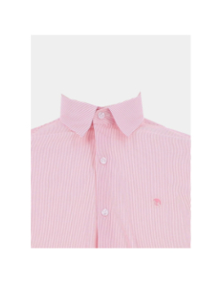 Chemise rayée lareyer rose homme - Benson & Cherry