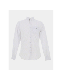 Chemise imprimée lason blanc homme - Benson & Cherry