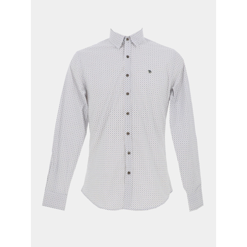 Chemise imprimée loup blanc homme - Benson & Cherry