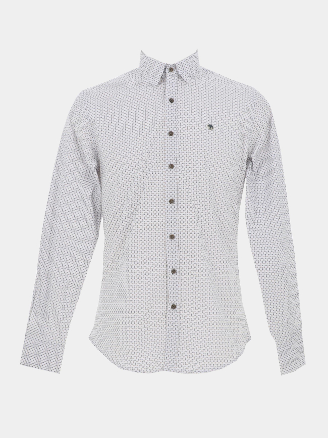 Chemise imprimée loup blanc homme - Benson & Cherry