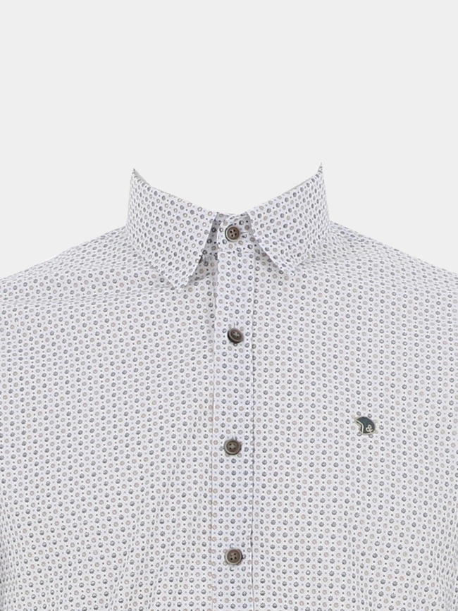 Chemise imprimée loup blanc homme - Benson & Cherry