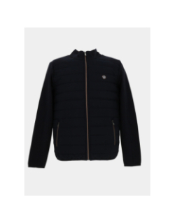 Veste bi-matière classic sages bleu marine homme - Benson & Cherry