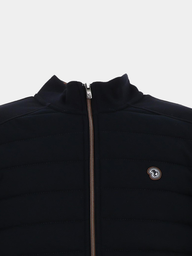 Veste bi-matière classic sages bleu marine homme - Benson & Cherry