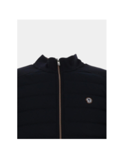 Veste bi-matière classic sages bleu marine homme - Benson & Cherry