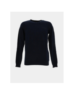 Pull fin col v pulser 3 bleu marine homme - Teddy Smith