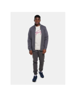 Sweat zippé regular fleece gris homme - Tommy Jeans