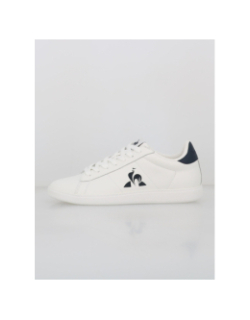 Baskets courtset 2 blanc bleu marine homme - Le Coq Sportif