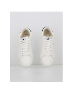 Baskets courtset 2 blanc bleu marine homme - Le Coq Sportif