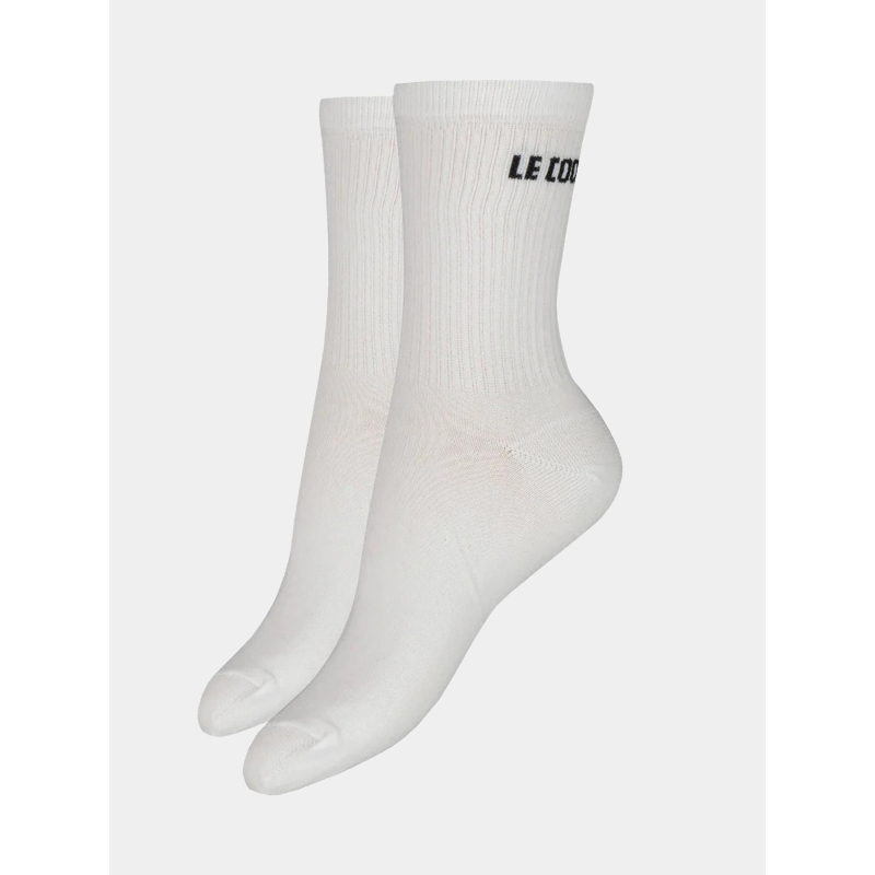 Pack 2 paire de chaussettes courtes blanc adultes - Le Coq Sportif