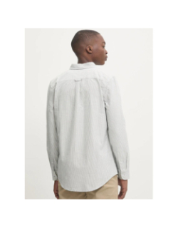 Chemise rayé slim oxford gris blanc homme - Tommy Jeans