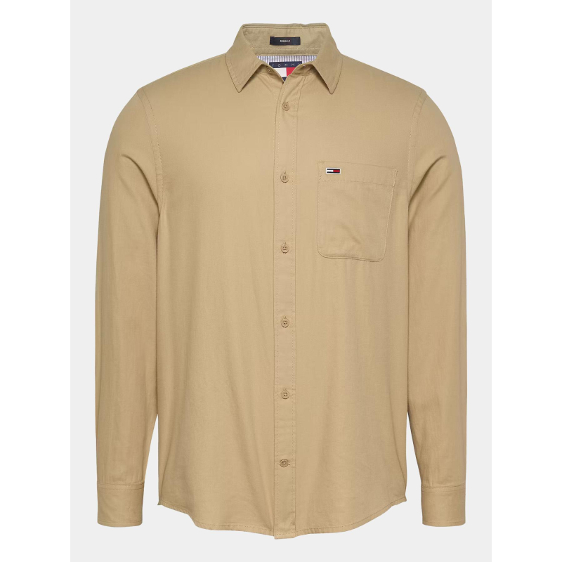 Chemise en flanelle regular beige homme - Tommy Jeans