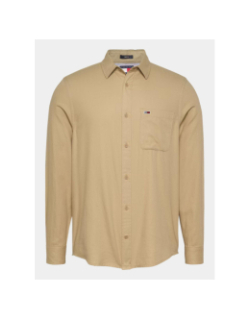 Chemise en flanelle regular beige homme - Tommy Jeans