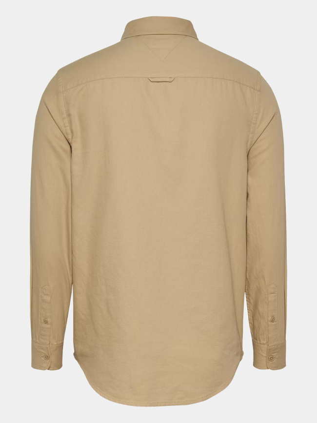 Chemise en flanelle regular beige homme - Tommy Jeans