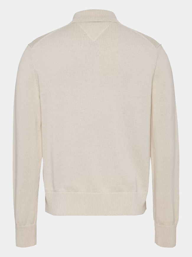 Pull polo slim essential beige homme - Tommy Jeans