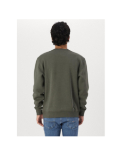 Sweatshirt regular linear kaki homme - Tommy Jeans