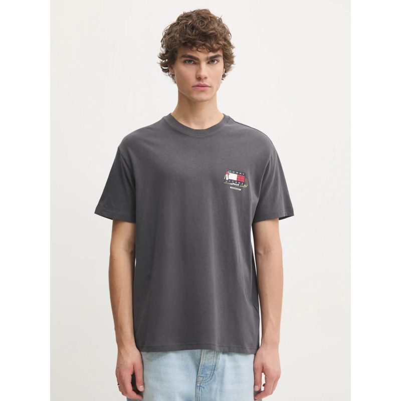 T-shirt relax novelty gris homme - Tommy Jeans