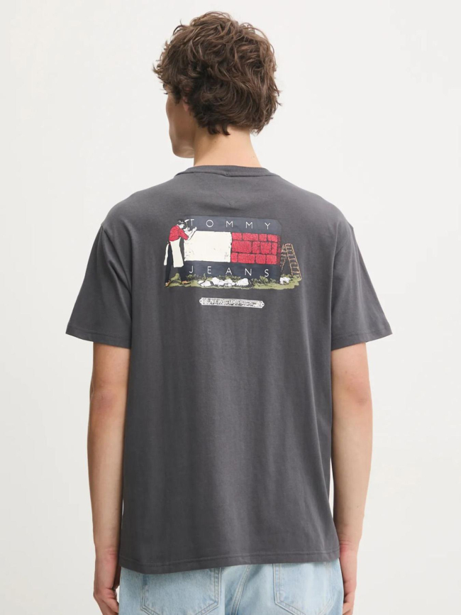 T-shirt relax novelty gris homme - Tommy Jeans