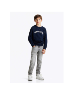 Sweatshirt monotype logo bleu marine enfant - Tommy Hilfiger