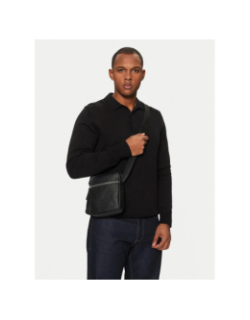 Sacoche aspect cuir ethon 2.0 noir homme - Hugo
