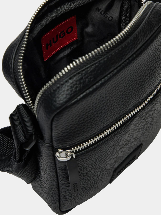 Sacoche aspect cuir ethon 2.0 noir homme - Hugo