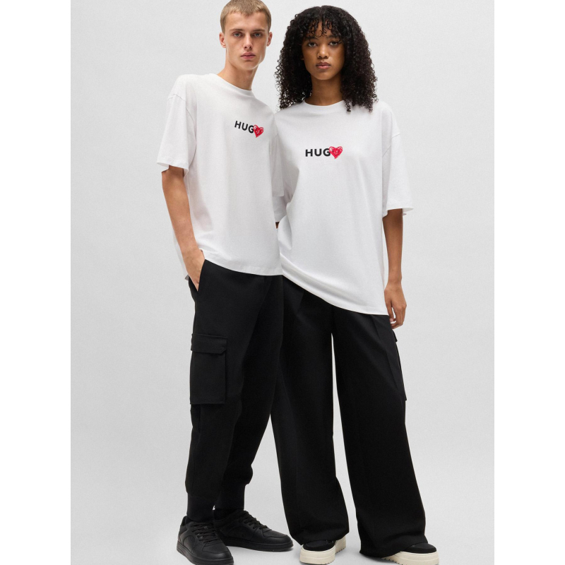 T-shirt dewdan blanc homme - Hugo