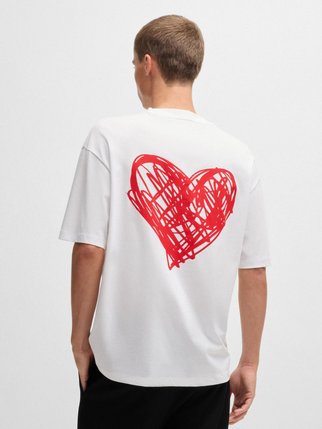 T-shirt dewdan blanc homme - Hugo