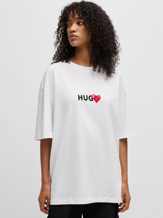 T-shirt dewdan blanc homme - Hugo