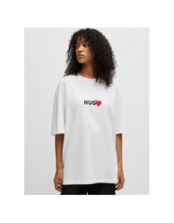 T-shirt dewdan blanc homme - Hugo