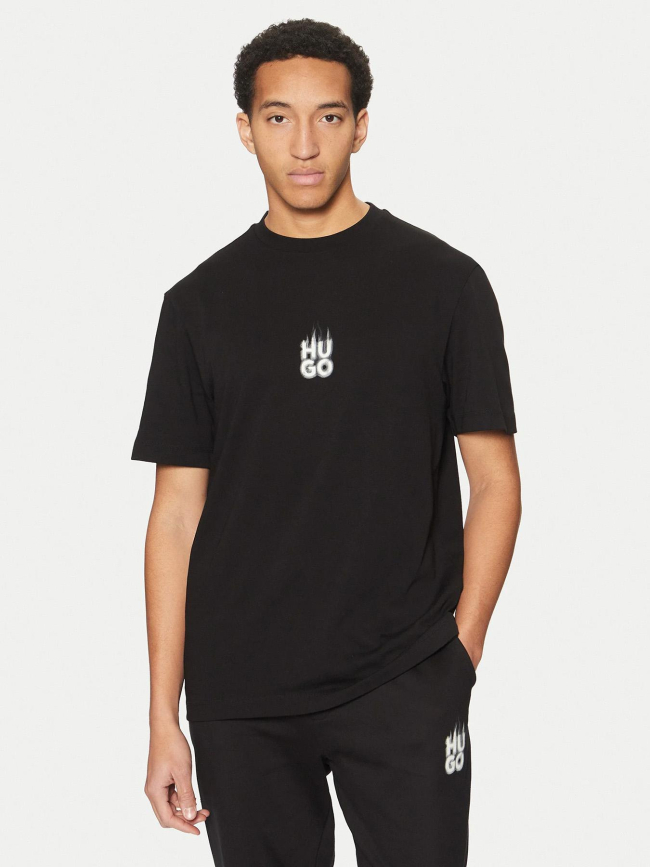 T-shirt dalsar noir homme - Hugo