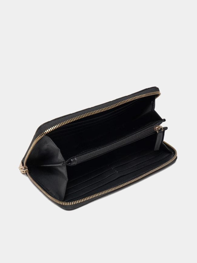 Portefeuille logo relief chris noir femme - Hugo