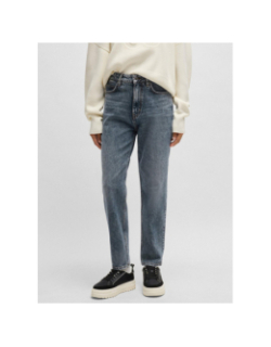 Jean mom 938 bleu marine femme - Hugo