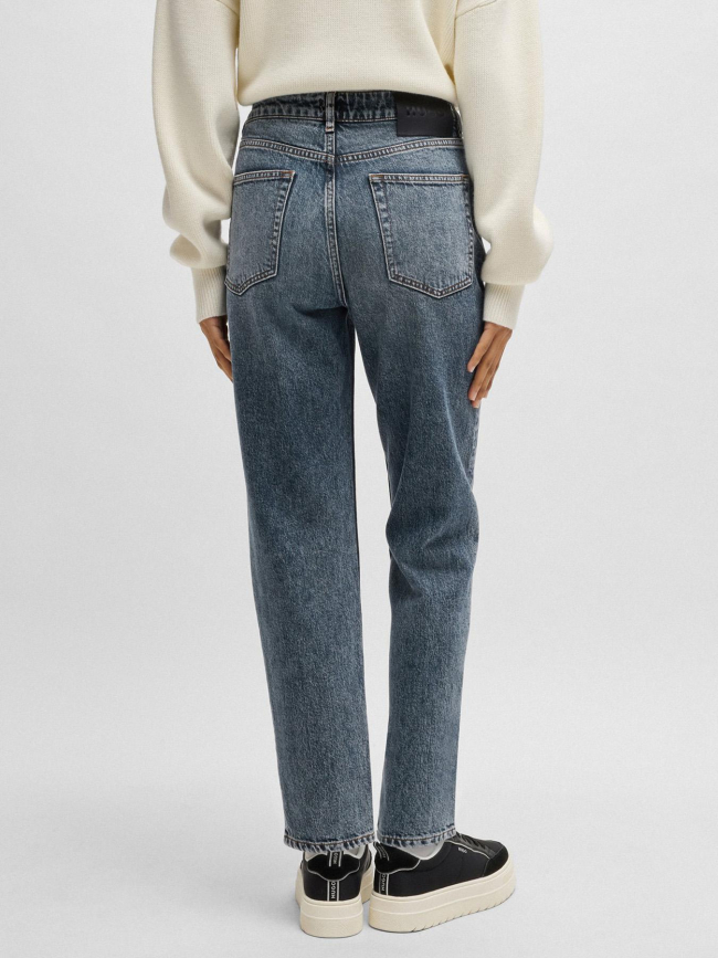 Jean mom 938 bleu marine femme - Hugo