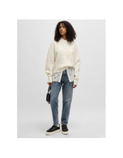 Jean mom 938 bleu marine femme - Hugo