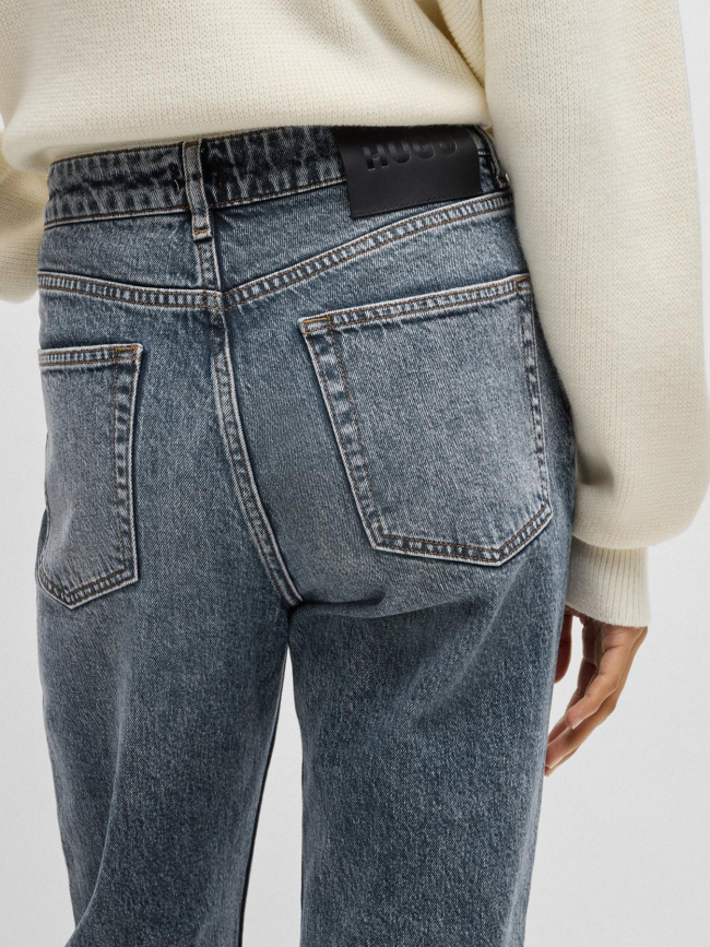 Jean mom 938 bleu marine femme - Hugo