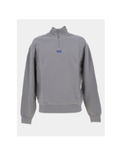 Sweat col zippé neeler gris homme - Hugo