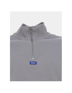 Sweat col zippé neeler gris homme - Hugo