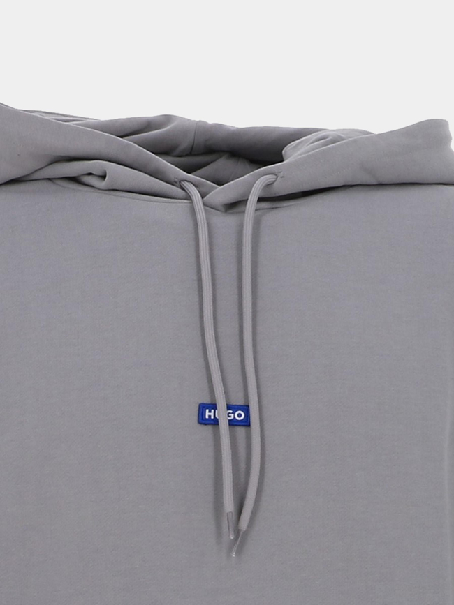 Sweat à capuche nalonso gris homme - Hugo