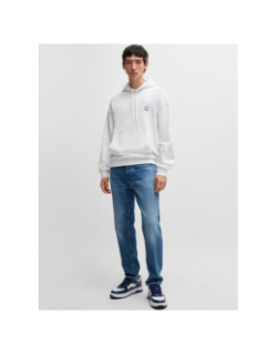 Sweat à capuche nottyo blanc homme - Hugo